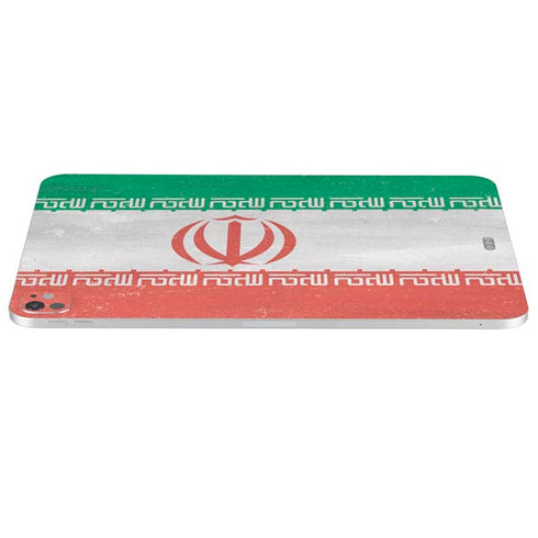 Iran Flag Distressed iPad Pro 13in M4 (2024) Skin